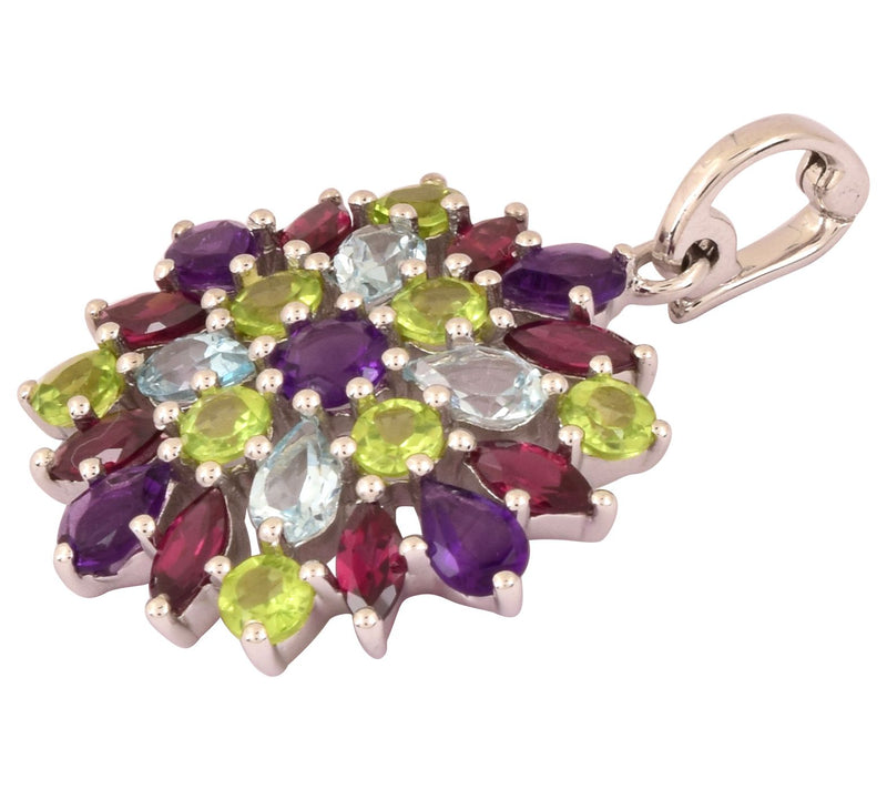 Affinity Gems Multi Gemstone Pendant — Main view