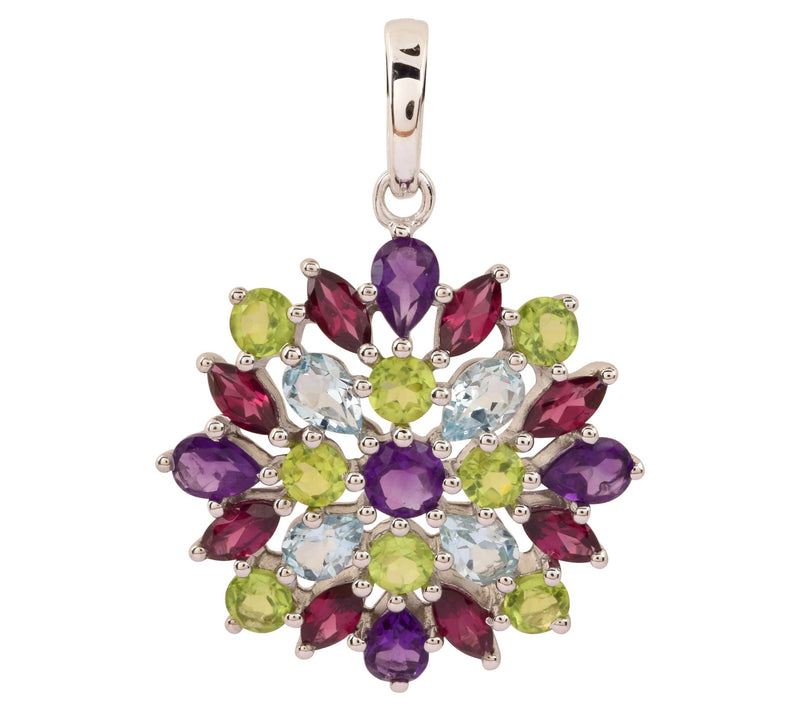 Affinity Gems Multi Gemstone Pendant — View 4