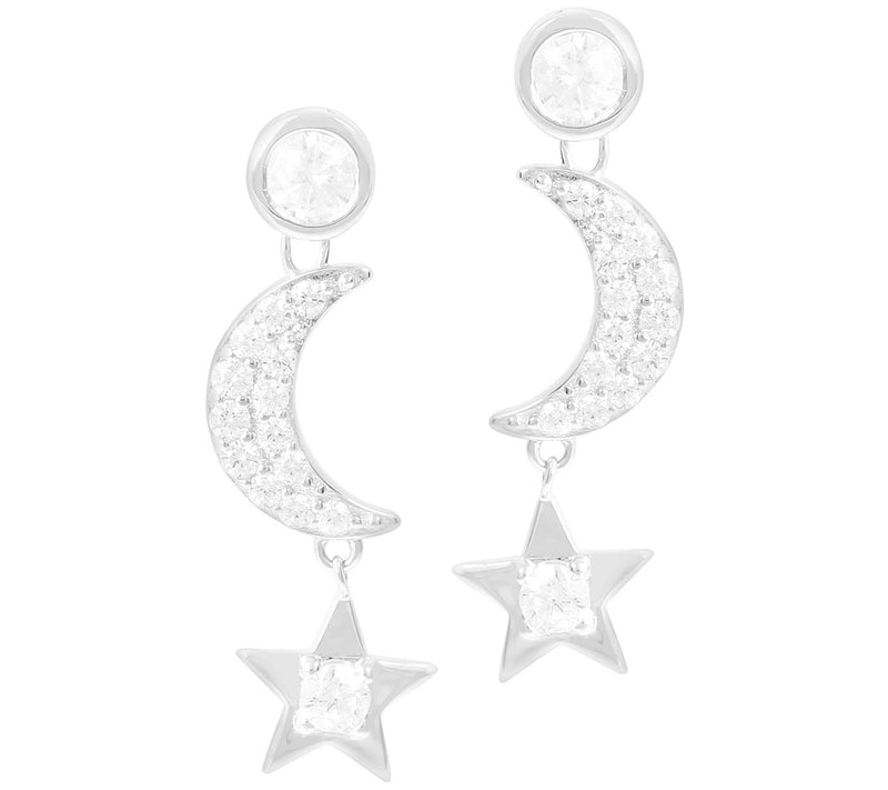 Louis Dell'Olio Sterling Silver Star & Moon Earings — Main view