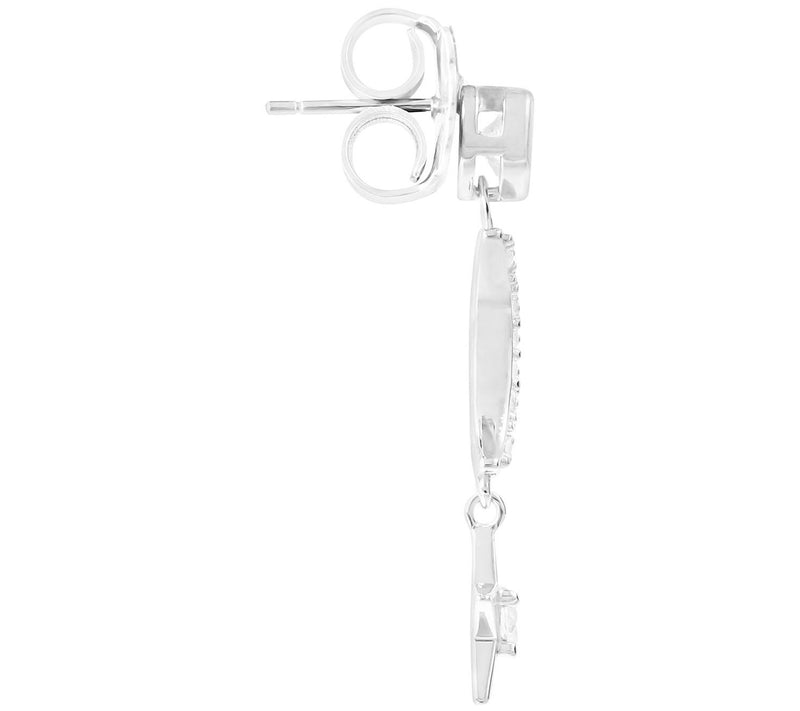 Louis Dell'Olio Sterling Silver Star & Moon Earings — View 6