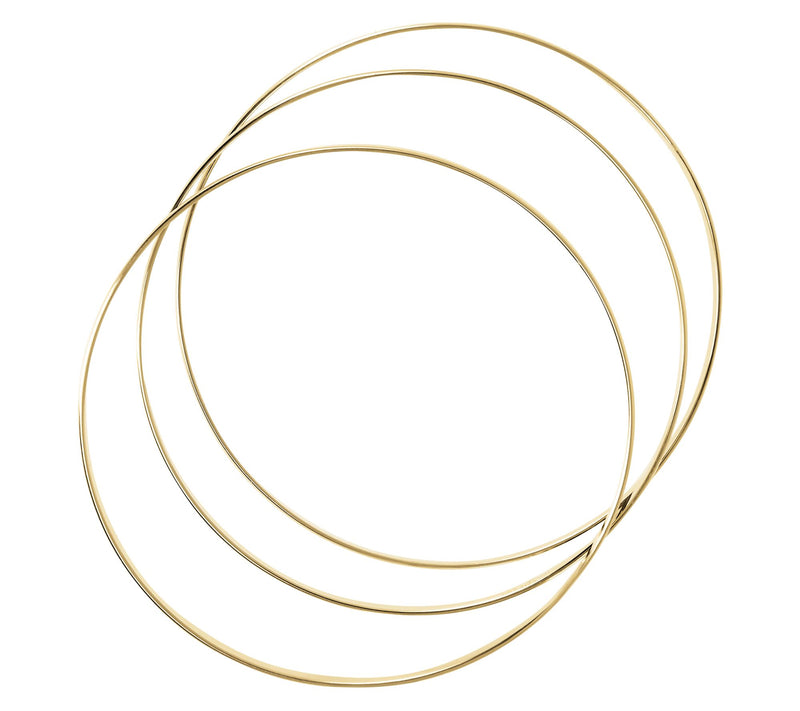 Bronzo Italia Set of 3 Polished Bangles — View 10