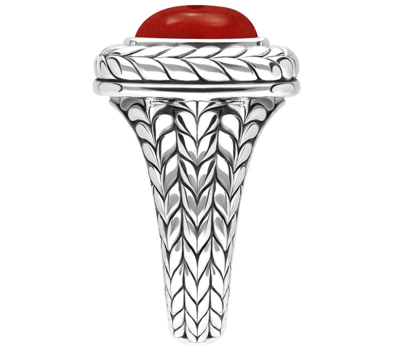 Tiffany Kay Sterling Cushion Cut Carnelian Ring — View 2