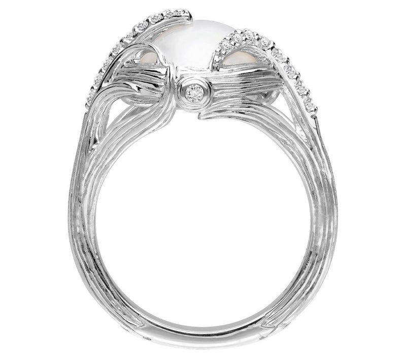 Ariva Sterling Silver Mabe Pearl Ring — View 2