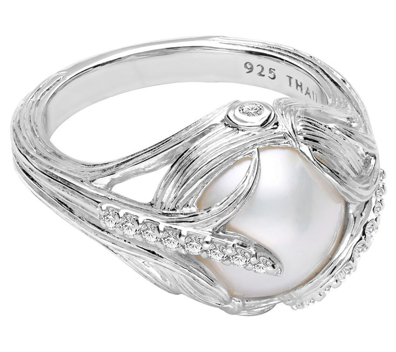 Ariva Sterling Silver Mabe Pearl Ring — Main view