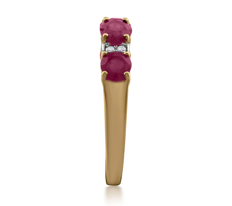 Affinity Gems Precious Gemstone & Diamond Ring, 14K Gold — View 8