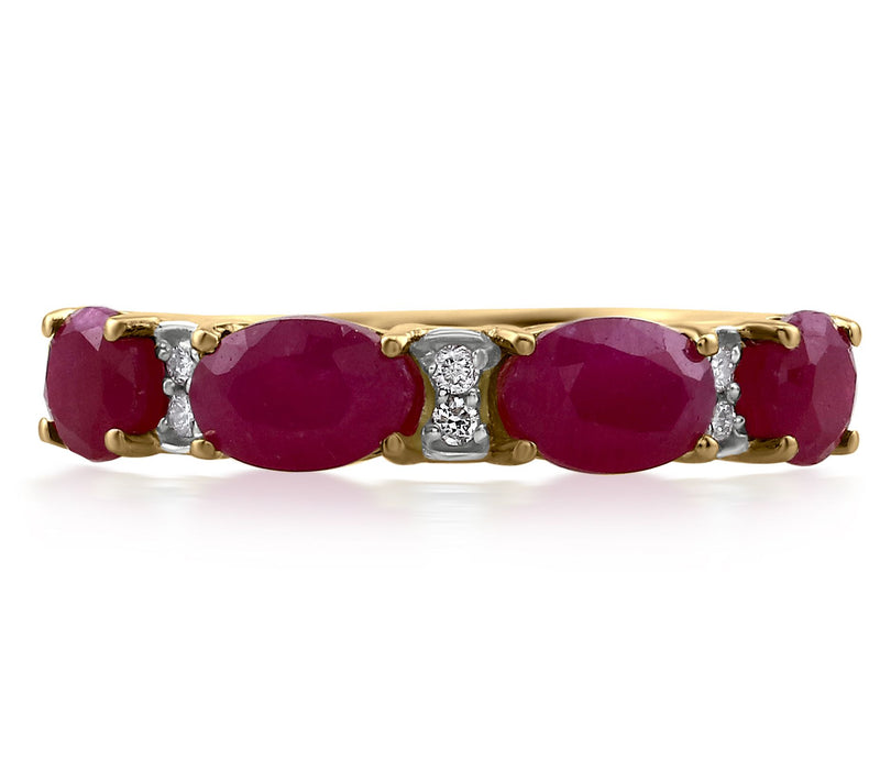 Affinity Gems Precious Gemstone & Diamond Ring, 14K Gold — View 10