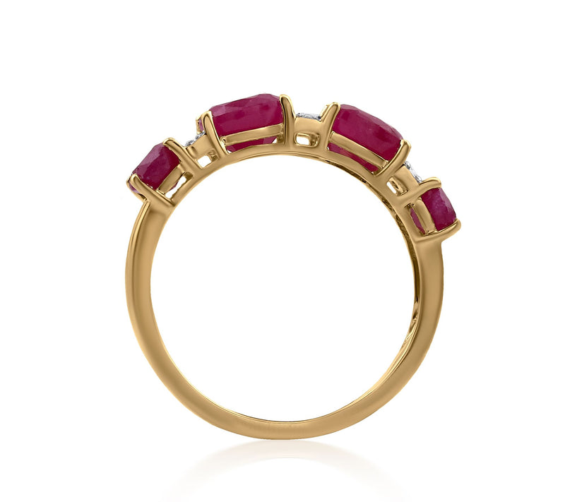 Affinity Gems Precious Gemstone & Diamond Ring, 14K Gold — View 9