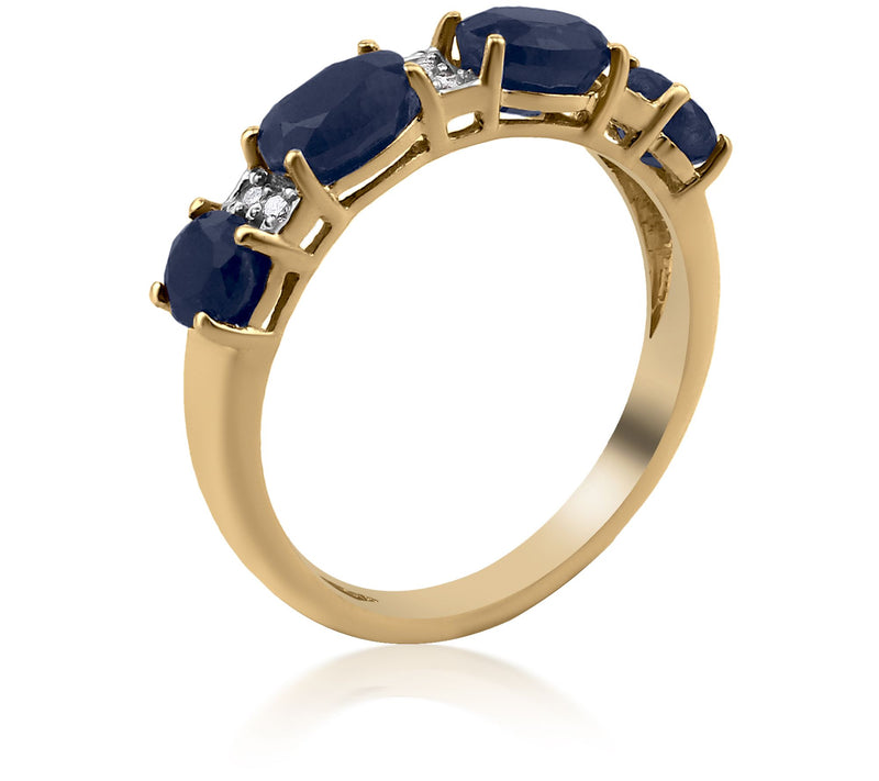 Affinity Gems Precious Gemstone & Diamond Ring, 14K Gold — View 3