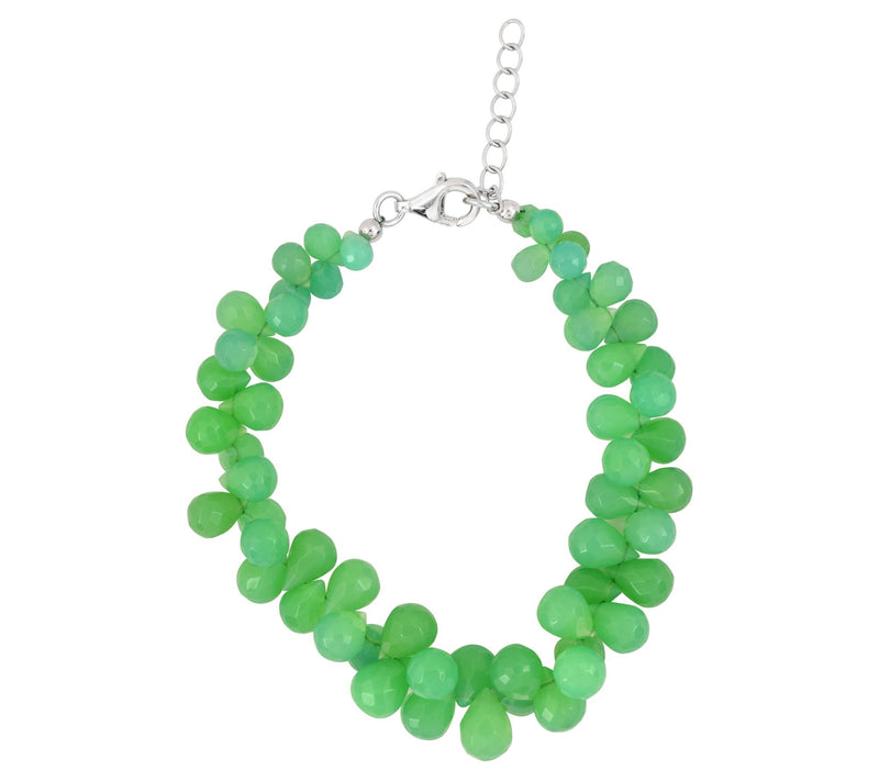 Affinity Gems Gemstone Bead Cluster Bracelet, S terling Silver — View 4