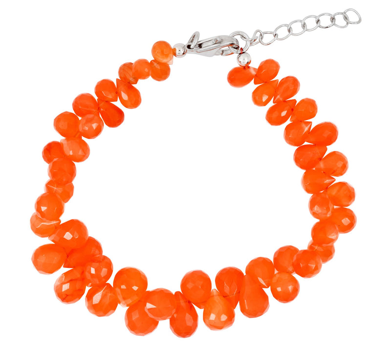 Affinity Gems Carnelian Bead Bracelet, Sterling Silver — Main view