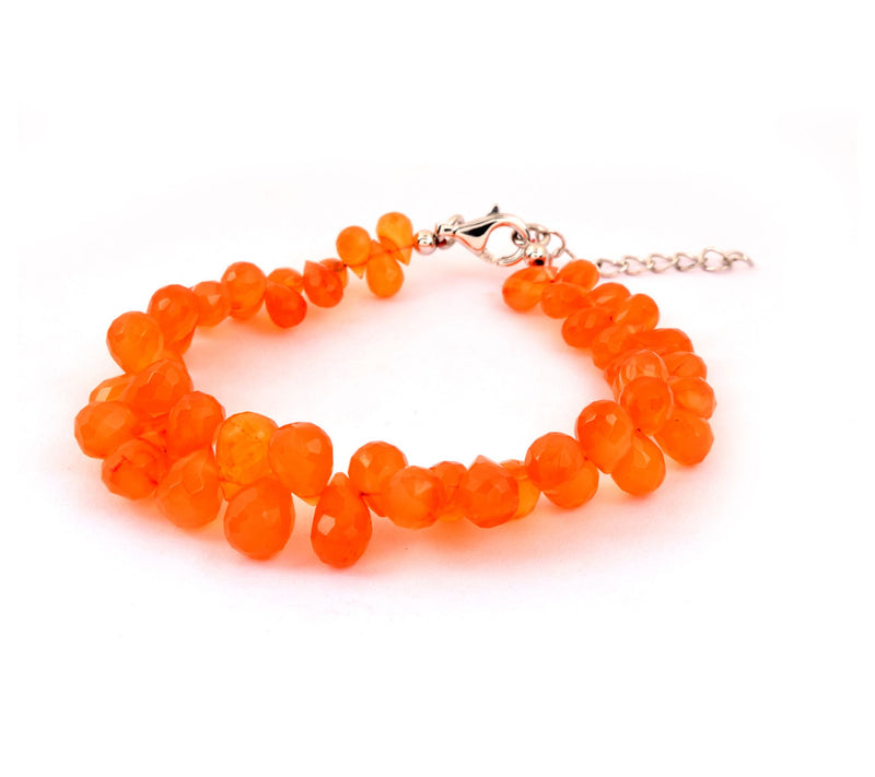 Affinity Gems Carnelian Bead Bracelet, Sterling Silver — View 4