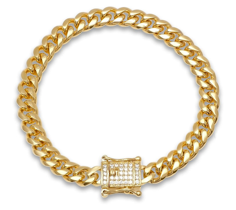 Steel by Design Men's Cuban Link B racelet — View 5