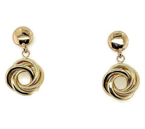 Alkeme 14K Love Knot Dangle Earrings — View 4