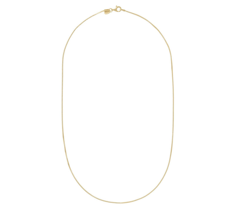 Veronese 18K Clad 18" Fine Box Chain N ecklace — View 4