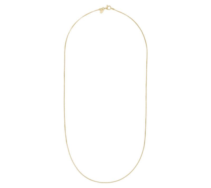 Veronese 18K Clad 20" Fine Box Chain Necklace — View 4