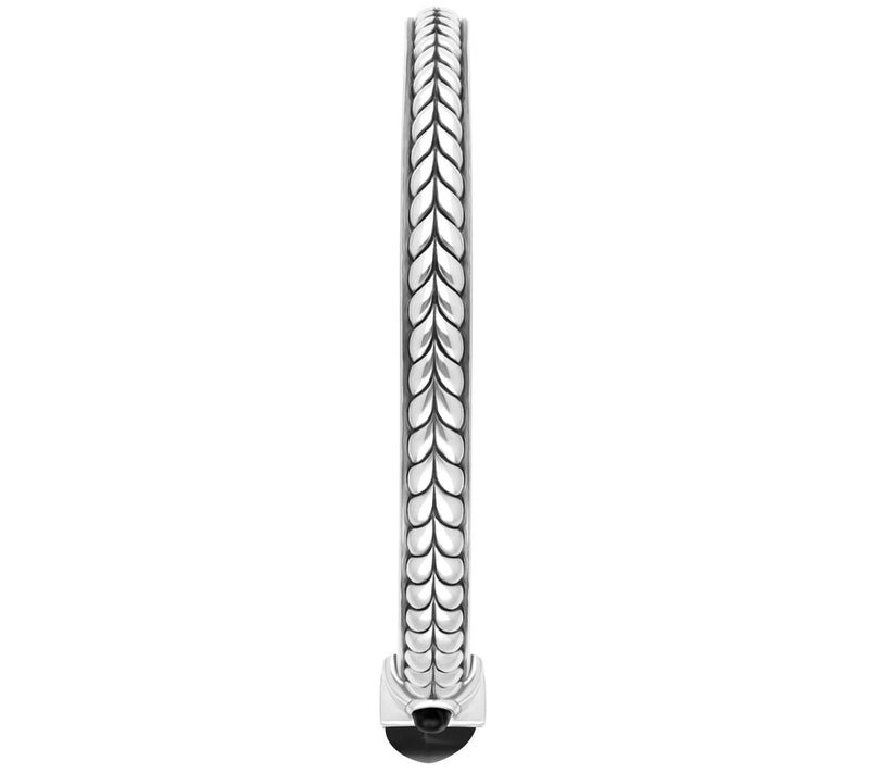 Tiffany Kay Studio Sterling Herringbone Black Onyx Cuff — View 2