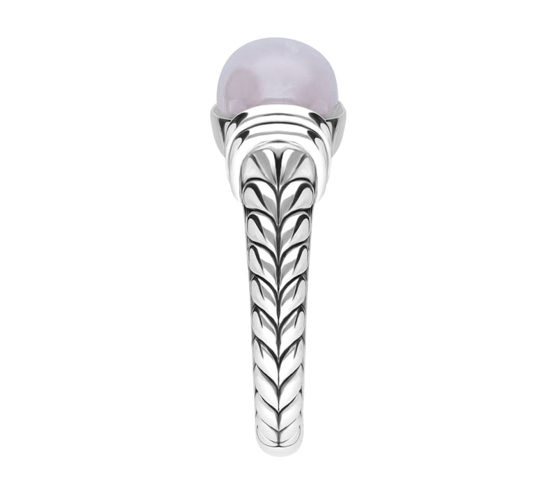 Tiffany Kay Studio Sterling Herringbone Rose Qu artz Ring — View 3