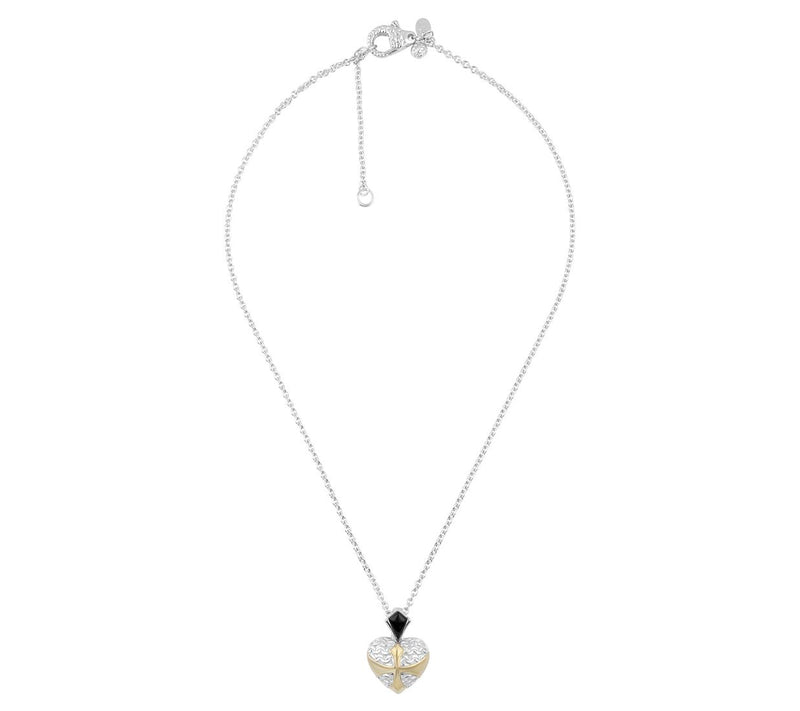 Tiffany Kay Studio Two-Tone Renaissance Heart Pendant w/ Chain — View 4