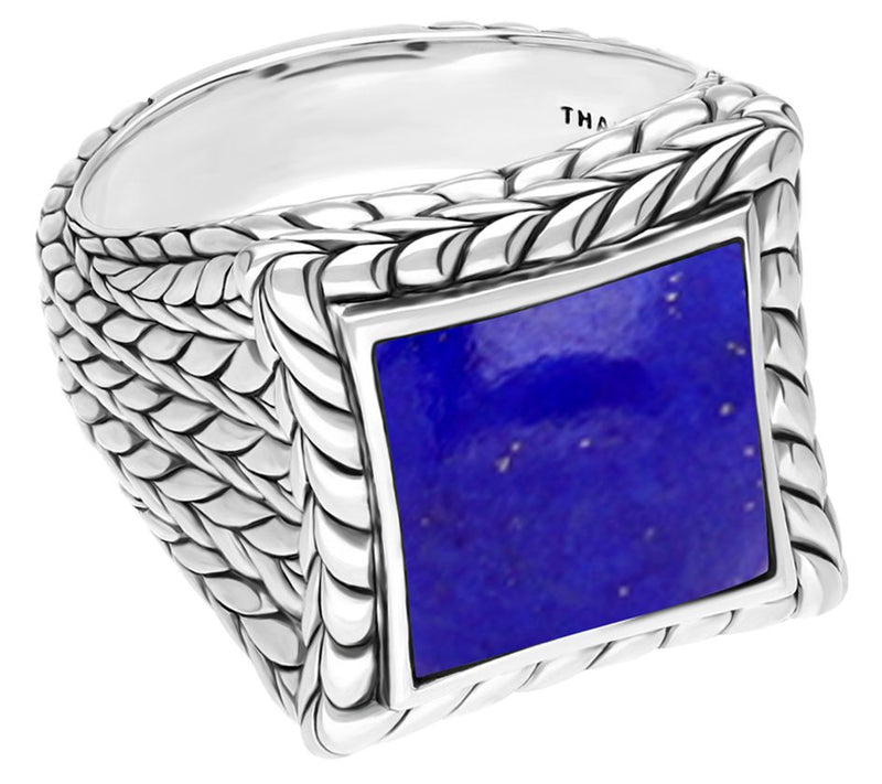 Tiffany Kay Studio Sterling Pinched Herringbone Lapis Ring — Main view