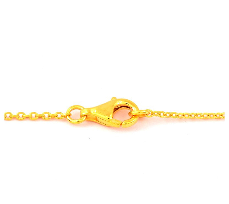 Affinity Gems Moonstone Station Necklace, 14K Gold Plated — View 4