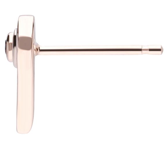 Goddaughters 14K Rose Gold Clad Garnet Angel Ey e Earrings — View 4