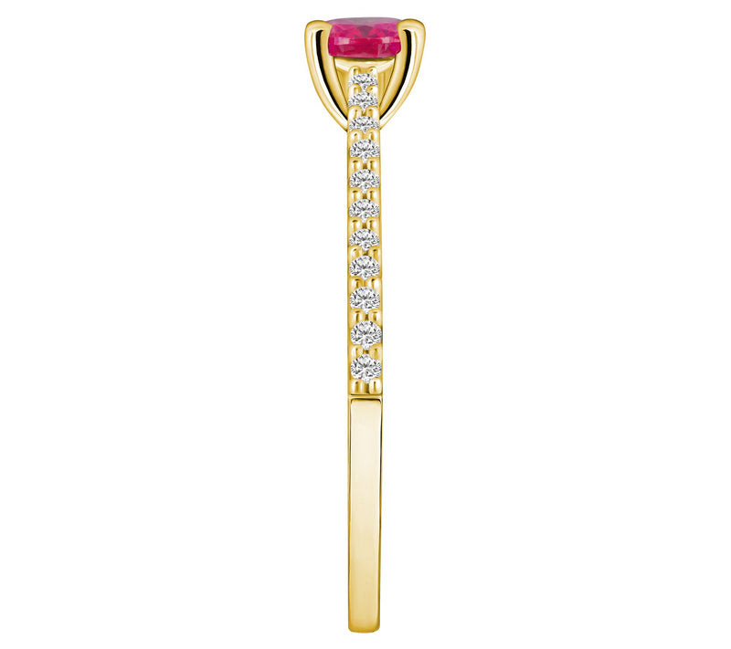 Affinity Gems Precious Gemstone & Diamond Ring, 14K Gold — View 9