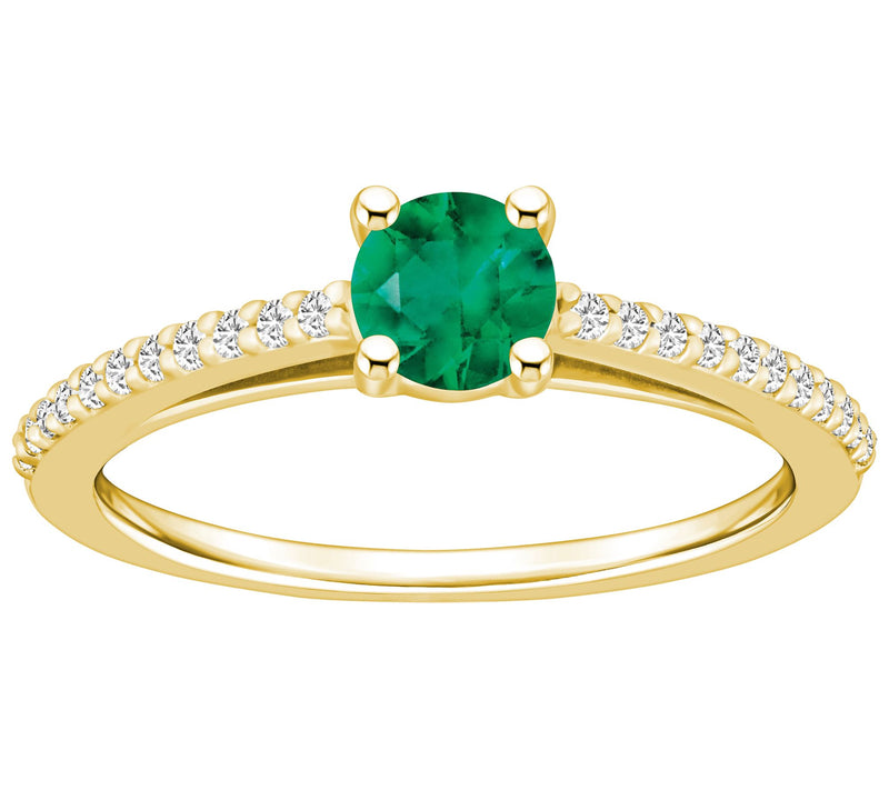 Affinity Gems Precious Gemstone & Diamond Ring, 14K Gold — View 3