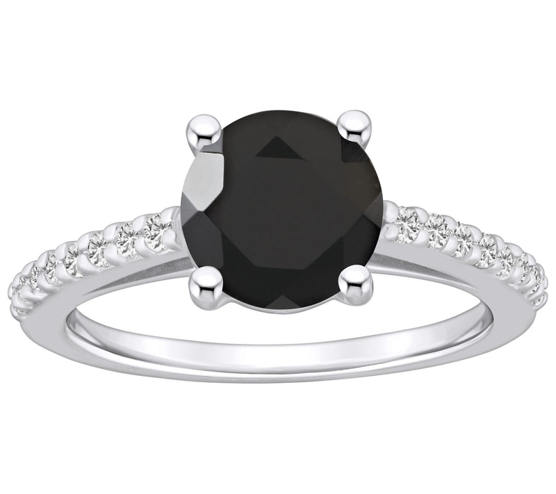 Affinity Gems Gemstone & Diamond Ring, 14K Whit e Gold — View 5