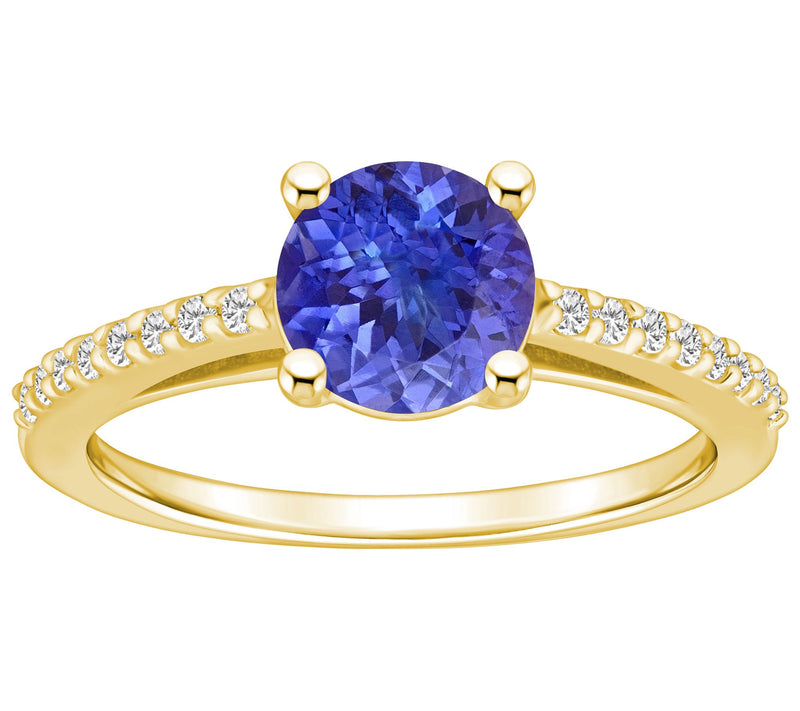 Affinity Gems Tanzanite & Diamond Accent Ring, 14K Gold — View 5