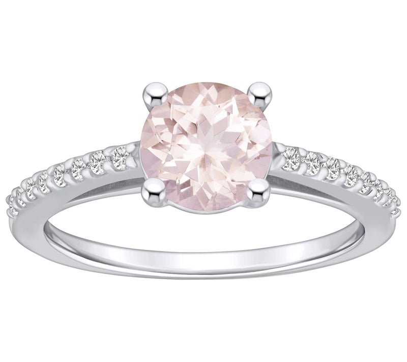 Affinity Gems Morganite & Diamond Accent Ring, 14K Gold — View 11