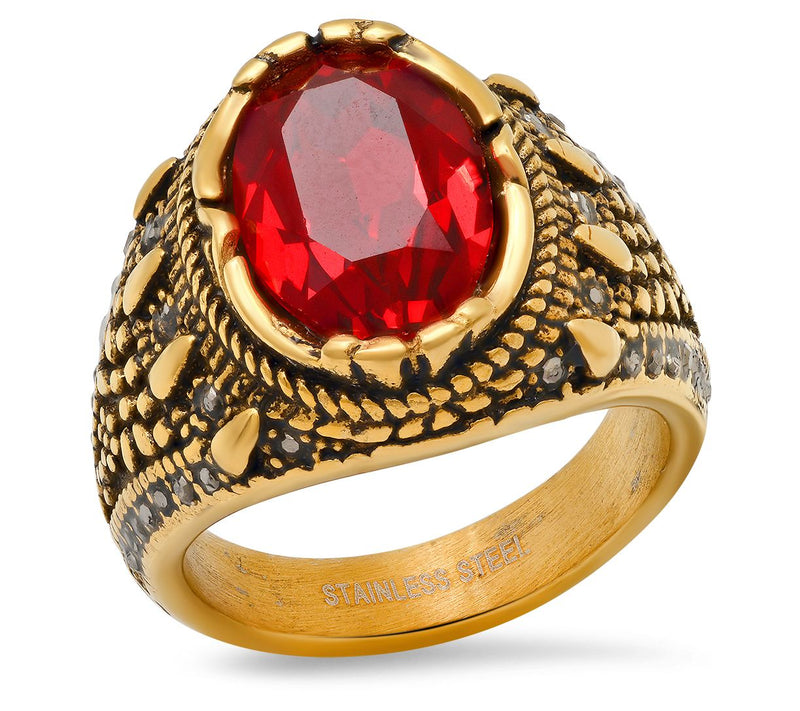 Steel by Design Men's Cubic Zirconia Ring — View 5