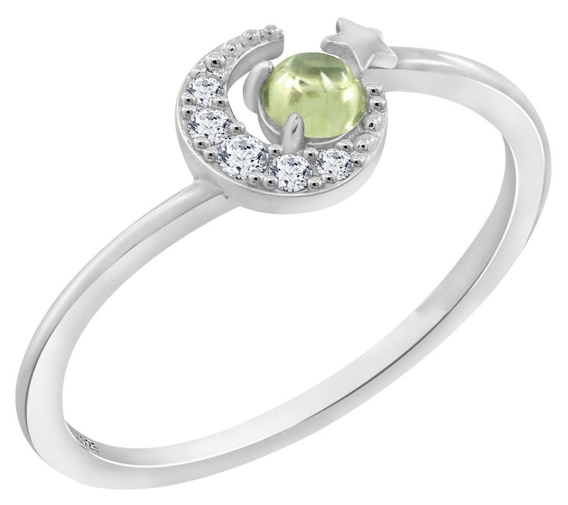J'admire Sterling Silver Birth Month Galaxy Ring — Main view