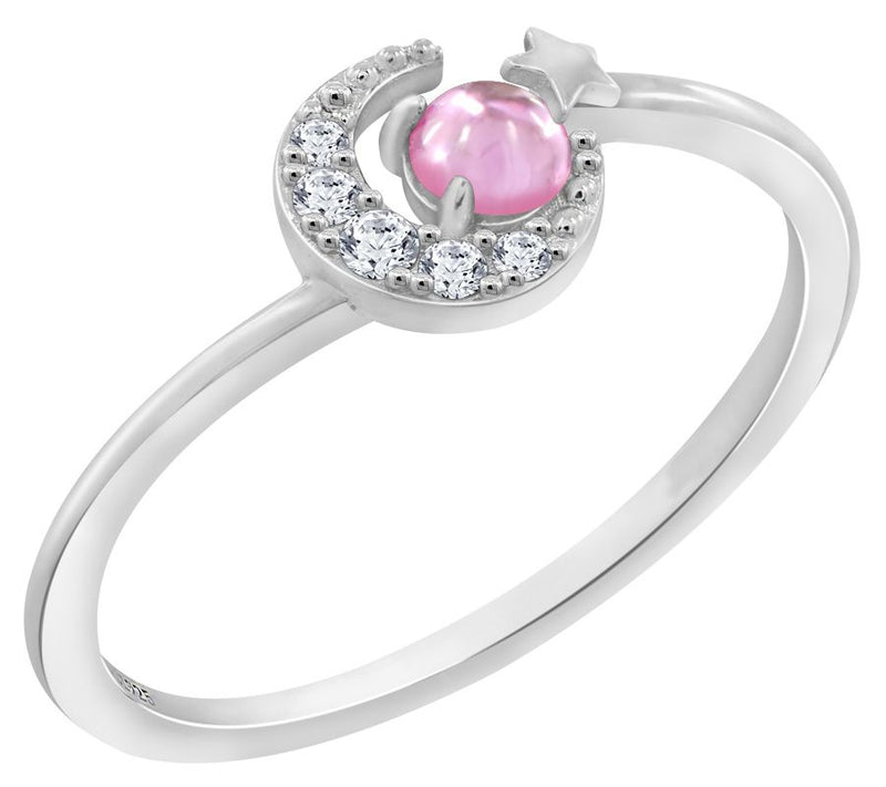 J'admire Sterling Silver Birth Month Galaxy Ring — View 19