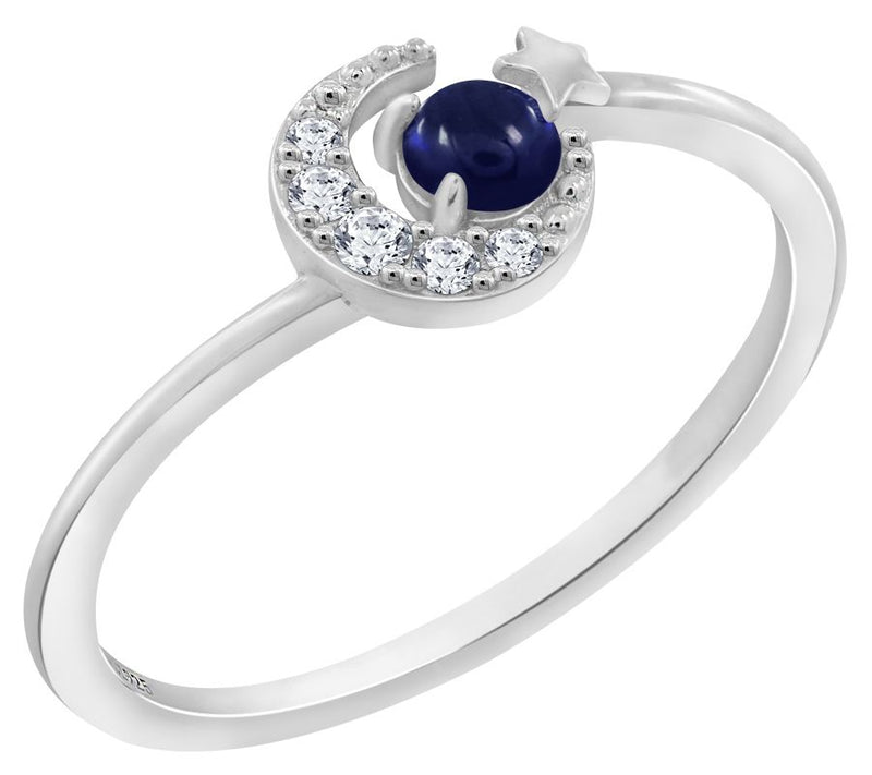 J'admire Sterling Silver Birth Month Galaxy Ring — View 11