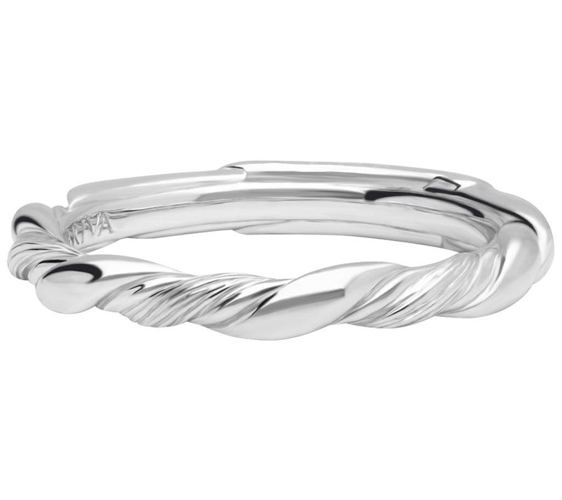 Ariva Sterling Silver Twist Band Ring — Main view