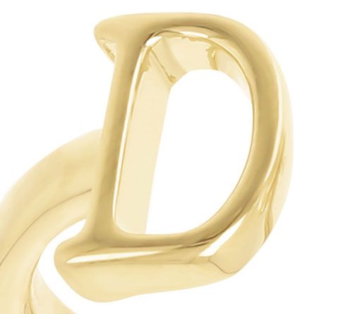 Honora Cultured Pearl Initial Cuff Ring, 14K Gold Plated — View 8