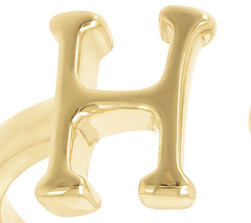 Honora Cultured Pearl Initial Cuff Ring, 14K Gold Plated — View 16