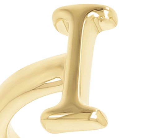 Honora Cultured Pearl Initial Cuff Ring, 14K Gold Plated — View 18