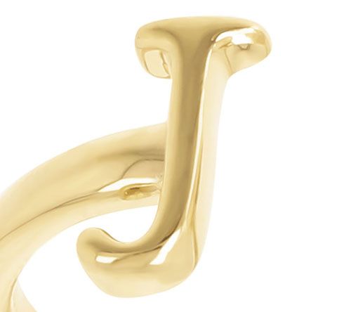 Honora Cultured Pearl Initial Cuff Ring, 14K Gold Plated — View 20