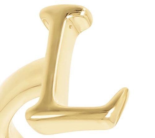 Honora Cultured Pearl Initial Cuff Ring, 14K Gold Plated — View 24