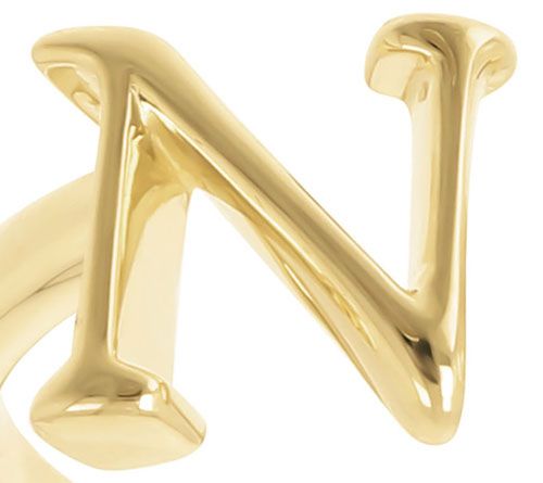 Honora Cultured Pearl Initial Cuff Ring, 14K Gold Plated — View 28