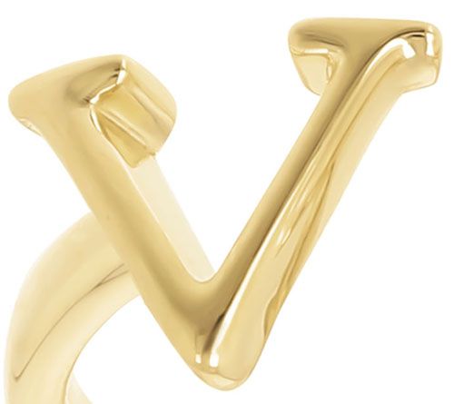 Honora Cultured Pearl Initial Cuff Ring, 14K Gold Plated — View 44