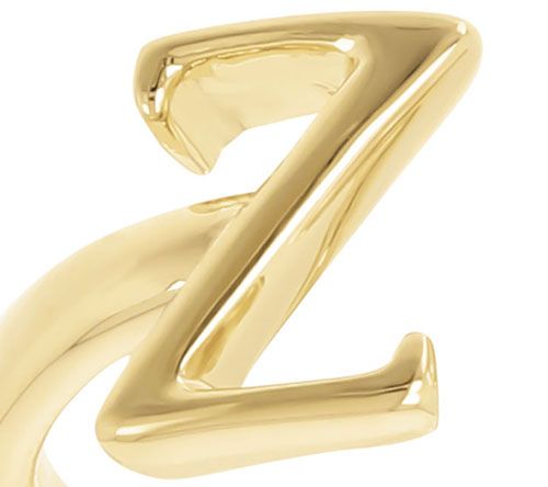 Honora Cultured Pearl Initial Cuff Ring, 14K Gold Plated — View 52