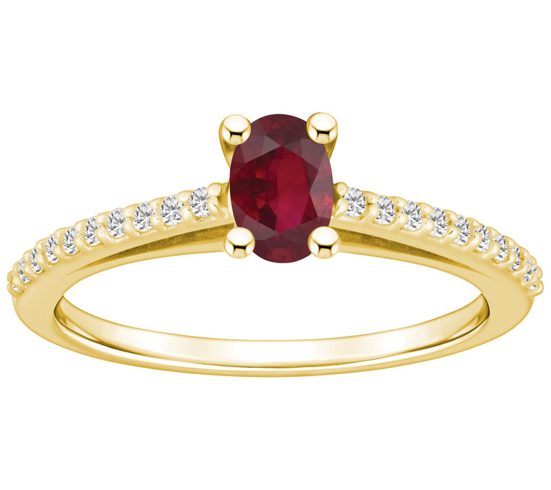 Affinity Gems Precious Gemstone & Diamond R ing, 14K Gold — View 5