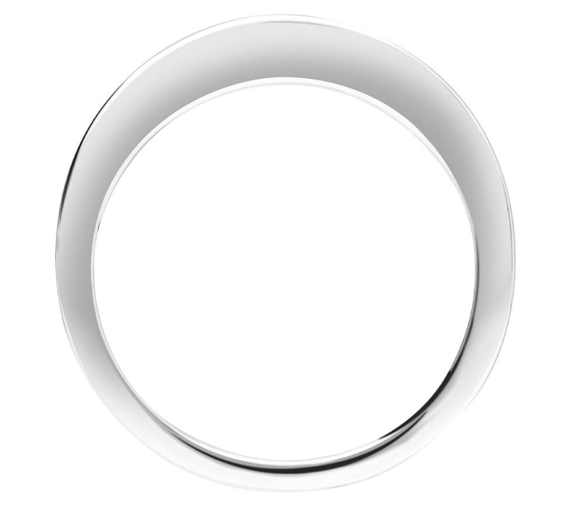 Ariva Sterling Silver Wave Band Ring — View 2