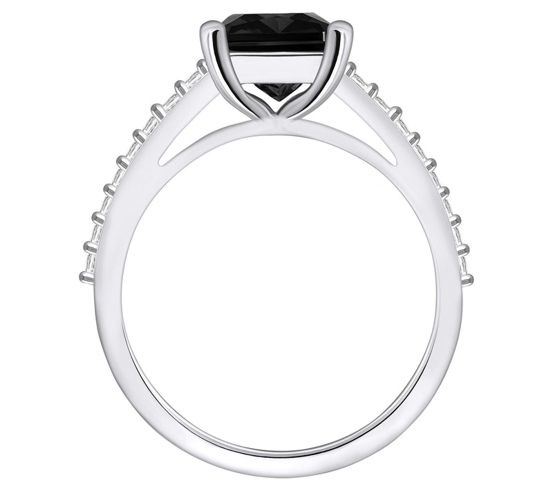 Affinity Gems Gemstone & Diamond Ring, 14K White Gold — View 10