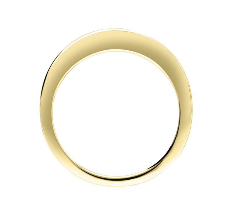Ariva 14K Gold Clad Wave Band Ring — View 2