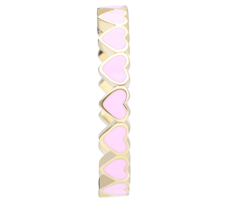 Elyse Ryan 14K Gold-Clad Enamel Heart Ring — View 7