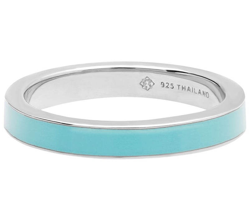 Elyse Ryan Sterling Silver Enamel Band Ring — Main view