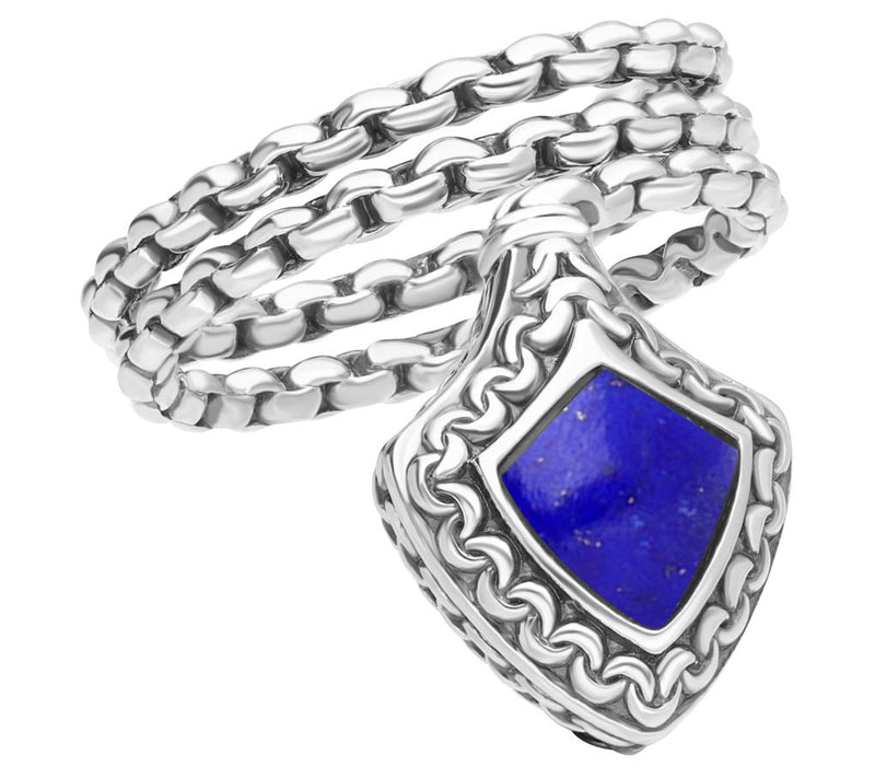 Tiffany Kay Studio Sterling Silver Lapis Shield Ring — Main view